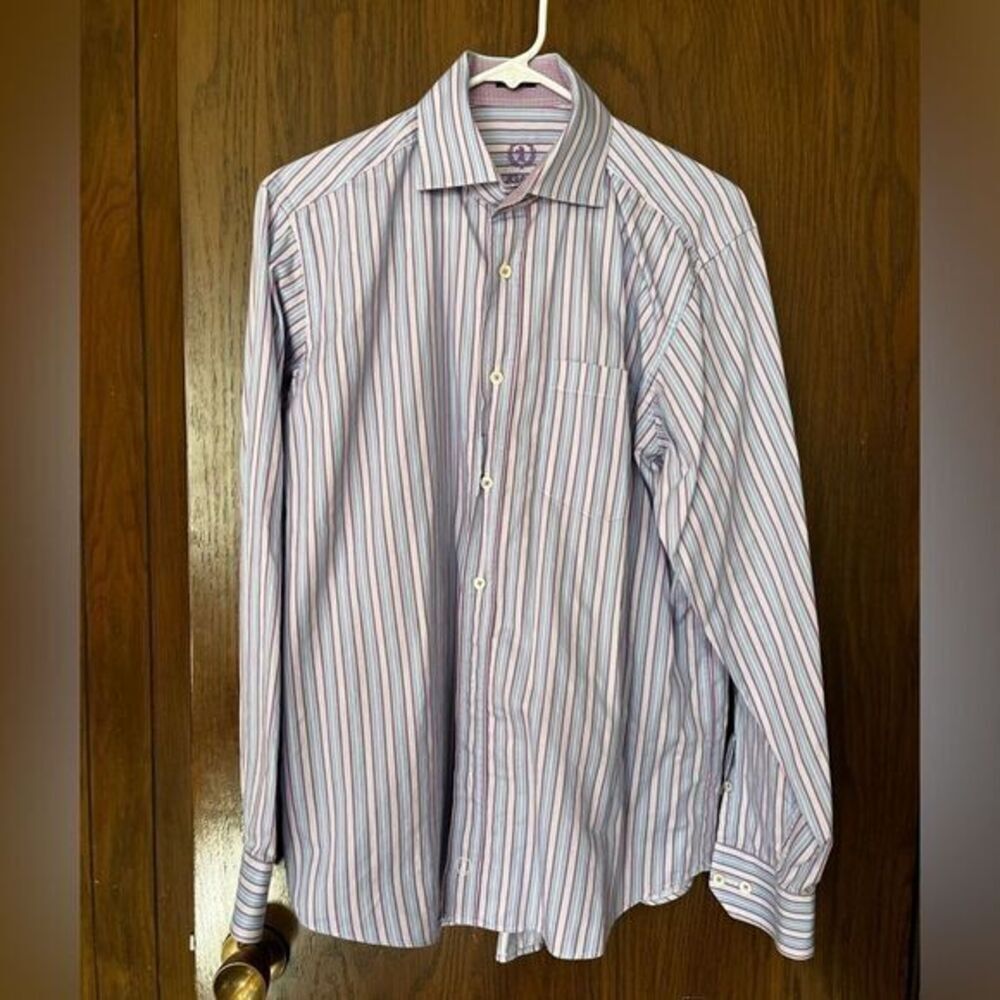 Bugatchi Uomo Classic Fit Striped Button Shirt